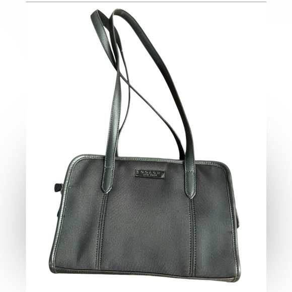 Coach Black Nylon and Leather Shoulder Bag-Preowned - Picture 1 of 14